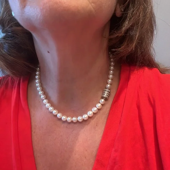 Cultured pearl strand 16” - Picture 4 of 7